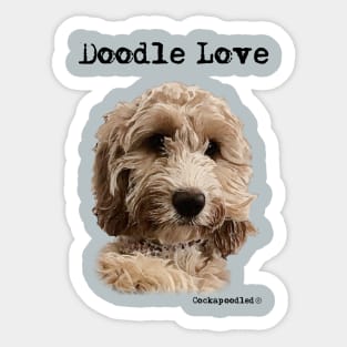 Doodle Dog Love Sticker